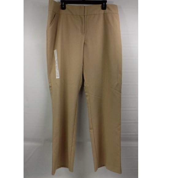 Ellen Tracy Pants - Ellen Tracy Company Wide WB Khaki Pants Size 16 NWT DEFECT READ